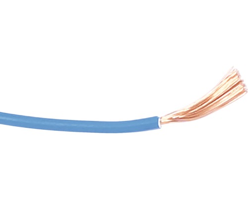 Izolovaný žilový kábel H07V-K (CYA) 2,5 modrý, metrážový sortiment