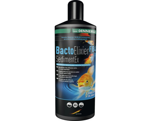 Prípravok na úpravu vody Dennerle BactoElixier FB4 1000 ml Dennerle BactoElixier FB4 SedimentEx pre odstránenie jazierkového kalu