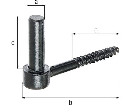 Rozmery skrutkovacieho háku