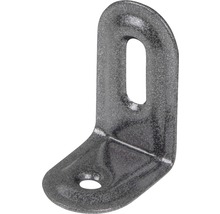 Rohový spojovací prvok z kovu s montážnymi otvormi