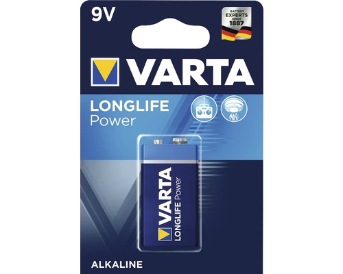 Alkalická batéria Varta Long Life Power 9V