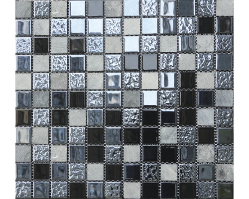 Mozaika sklo a kameň HBC001 30,5x32,5 cm
