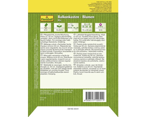 Balenie semien Zmes kvetov do kvetináča