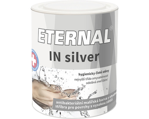 Farba na stenu ETERNAL IN Silver antibakteriálna s obsahom striebra biocíd biela 1 kg