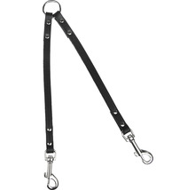 Vodítko pre psa Karlie Rondo rozdvojka 12 mm 30 cm čierne
