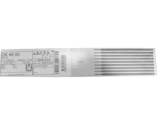 Balenie 300 zváracích elektród 2,5 x 350 milimetrov