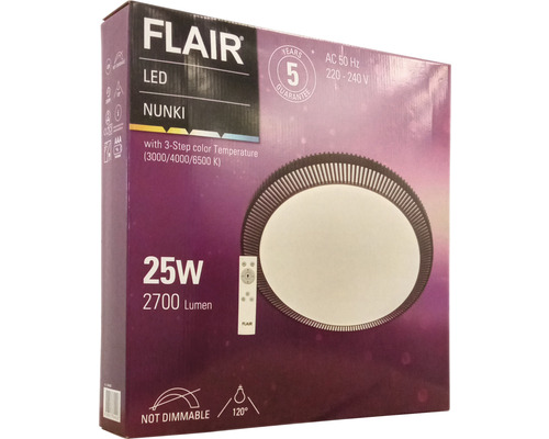 Balenie stropného LED svietidla Flair Nunki s výkonom 25 W