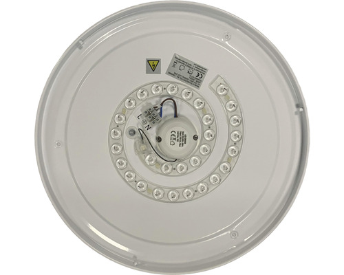 LED stropné svietidlo vnútorná strana s elektronickými súčiastkami