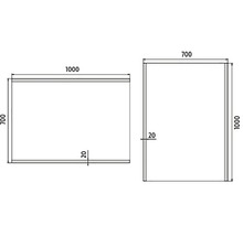 Zrkadlo do kúpeľne s LED osvetlením Nimco 100x70 cm ZP 12004