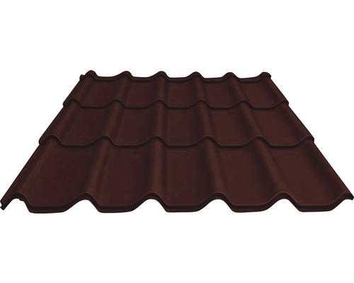 Plechová krytina PRECiT čokoládovo hnedá 1100x1170x0,5 mm