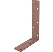 Rohový spojovací prvok z kovu s otvormi pre skrutky