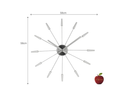 Nástenné hodiny Nextime s priemerom 58 centimetrov