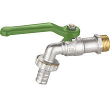 Vonkajší vodovodný kohútik z mosadze s hadicovou prípojkou a otočnou rukoväťou