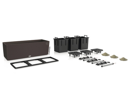 Kompletná súprava kvetináča Lechuza s vložkou, zavlažovacou súpravou a substrátom