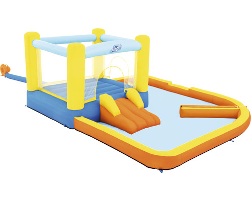 Nafukovací skákací hrad so šmýkačkou a bazénom na záhradu