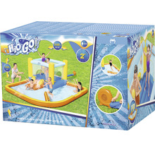 Balenie nafukovacieho aquaparku Bestway H2OGO s bazénom pre deti, skákacím hradom a toboganom