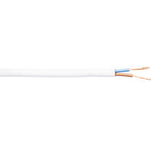 Silový kábel H05VV-F (CYSY) 2x1,5 biely 10m-thumb-0