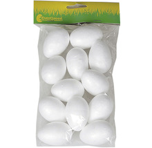 Vajcia polystyrénové 6 cm 12 ks biele-thumb-1