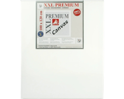 XXL Premium plátno klinový rám podvozok, 100 x 120 cm, trikrát natreté, zo 100 percent bavlny