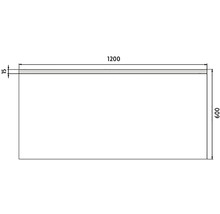 Zrkadlo do kúpeľne s LED osvetlením Nimco 120x60 cm ZP 8006