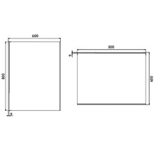 Zrkadlo do kúpeľne s LED osvetlením Nimco 60x80 cm ZP 9002