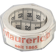 Murársky zvinovací meter v priehľadnej krabičke