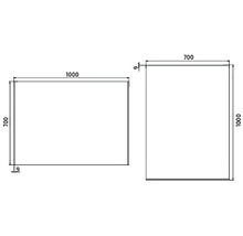 Zrkadlo do kúpeľne s LED osvetlením Nimco 100x70 cm ZP 9004