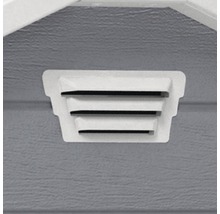 Štítová ventilácia s tromi lamelami na vetranie záhradných domčekov