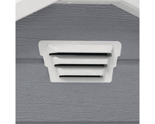 Štítová ventilácia s tromi lamelami na vetranie záhradných domčekov