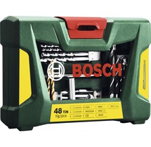 Logo Bosch, 48-dielna súprava bitov v zelenom plastovom puzdre