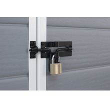 Zámok s visiacim zámkom na záhradných dverách