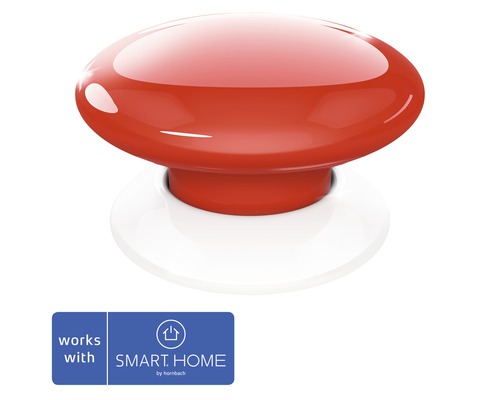 Smart bezdrôtové tlačidlo Fibaro bielo/červené - kompatibilné so SMART HOME by hornbach