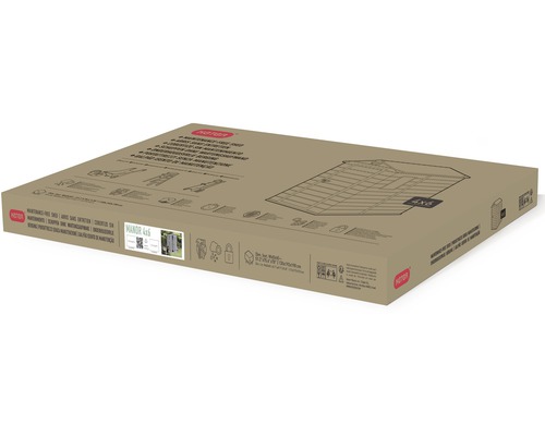 Balenie záhradného domčeka Keter Manor 4x6