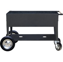 Vozík na kvetináče s kolieskami a odkladacou plochou