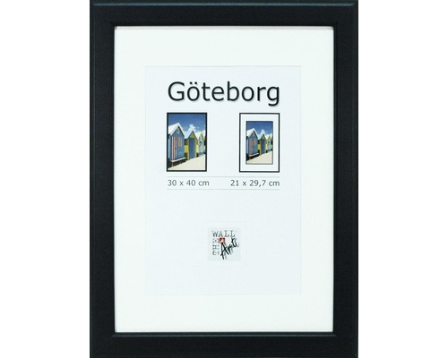 Drevený fotorámik Göteborg čierny 30x40 cm-0
