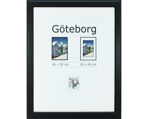 Drevený fotorámik Göteborg čierny 40x50 cm