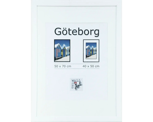 Fotorámik Göteborg, drevený, biely 50x70 cm