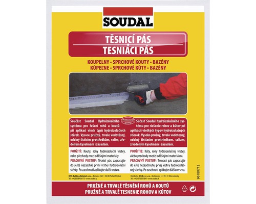 Tesniaci pás Soudal 12 cm / 5 m Tesniaca páska Soudal do kúpeľne, sprchovacieho kúta a bazéna