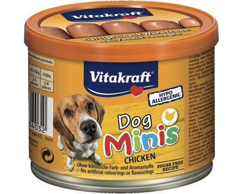 Maškrta pre psov Vitakraft Dog Minis Chicken 120 g