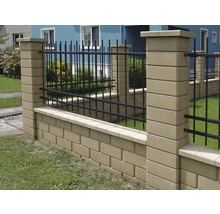 Betónový plot Simple Block plotová strieška ZDS 300 24 x 38 x 5,5 cm stĺpiková okrová-thumb-3