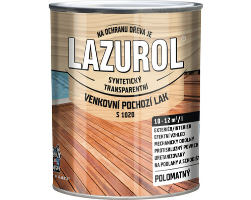 Lak na drevo Lazurol S1020/0000 bezfarebný 0,75 l