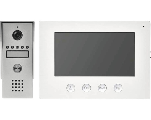 Dverový interkomový systém s vonkajšou a vnútornou jednotkou