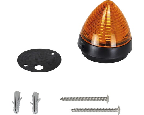 Žlté výstražné svetlo s montážnym príslušenstvom