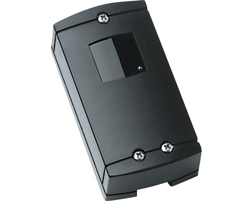 Čierny ručný vysielač pre garážové vráta