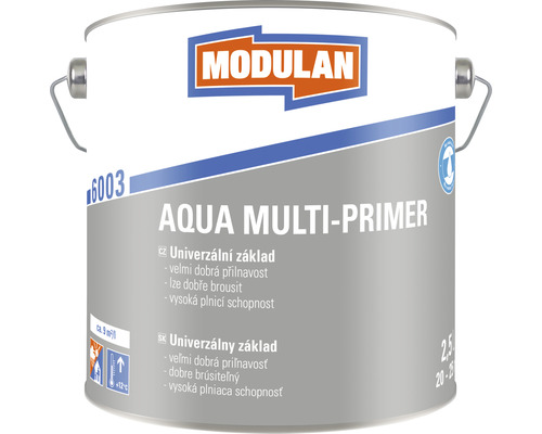 Univerzálny základ Modulan Aqua Multi-Primer RAL7001 Strieborná sivá 2,5 l