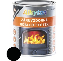 Žiaruvzdorná vypaľovacia farba na vykurovacie telesá Alkyton 750°C 0,75 l čierna-thumb-0