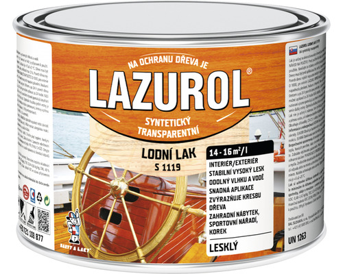 Lodný lak Lazurol S1119 lesklý 0,375 l