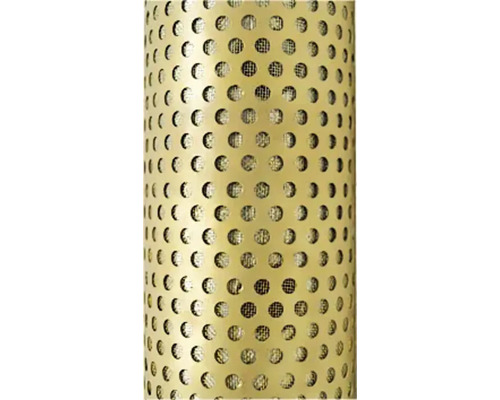 Detail perforovanej kovovej rúrky