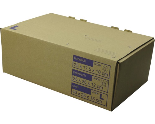 Kartónová krabica Cargo Point 40 x 25 x 15 cm Hnedá sťahovacia krabica s uvedením veľkostí
