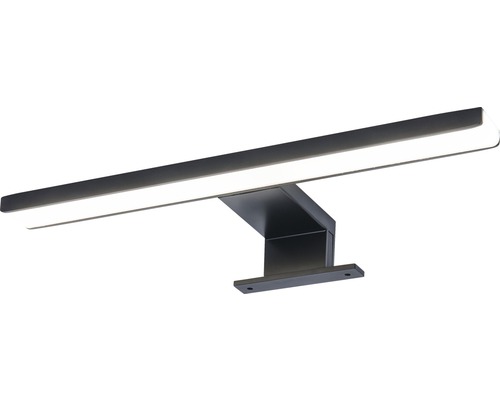 Čierne LED nástenné svietidlo na povrchovú montáž